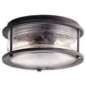 Dunlin Down-2 light Outdoor Flush Mount-with Lodge/Country/Rustic inspirations-6 inches tall by 12 inches wide - 1230123