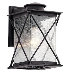 Glendyne Way-1 light Small Outdoor Wall Lantern-with Lodge/Country/Rustic inspirations-10.25 inches tall by 6.5 inches wide