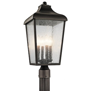 Gleneagles Grove - 4 light Outdoor Post Lantern - with Traditional inspirations - 21.75 inches tall by 10 inches wide