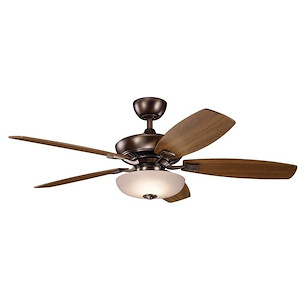 Millbrook Gardens - Ceiling Fan with Light Kit - with Traditional inspirations - 18.5 inches tall by 52 inches wide