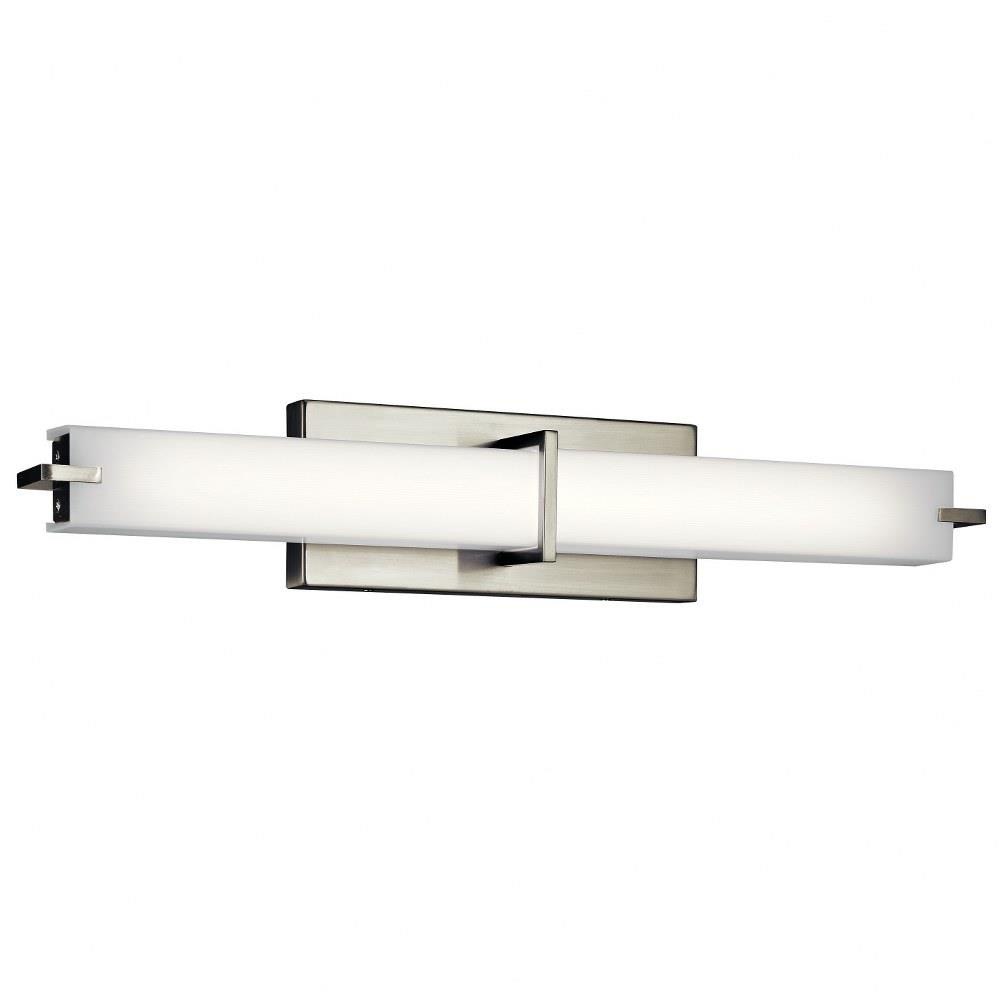 Bailey Street Home 147-BEL-2279034 1 Light Linear Bathroom Light Fixture Approved for Damp Locations - with Transitional inspirations - 4.75 inches tall by 25.75 inches wide