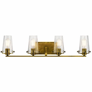 Heol Elfed - 4 Light Bathroom Light Fixture In Vintage Industrial Style-8 Inches Tall and 33.75 Inches Wide - 1280538