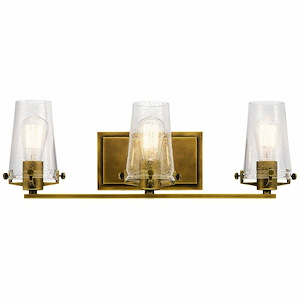 Heol Elfed - 3 Light Bathroom Light Fixture In Vintage Industrial Style-8 Inches Tall and 24 Inches Wide - 1282453
