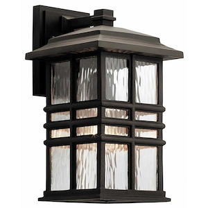 Crossley Ridgeway-1 Light Outdoor Wall Sconce-with Arts and Crafts/Mission inspirations-8 inches wide