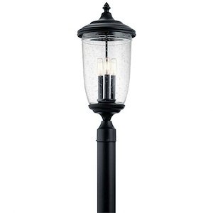 Cedars Valley - 3 light Outdoor Post Lantern - 23.5 inches tall by 10 inches wide - 1230283