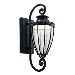Hillary Meadow - 1 Light Outdoor Wall Sconce - with Traditional inspirations - 29.5 inches tall by 10.5 inches wide - 1230310