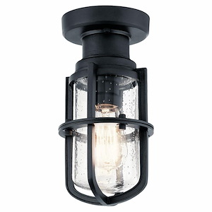 Dorset Mews - 1 light Outdoor Flush Mount - 11 inches tall by 5.5 inches wide - 1230349