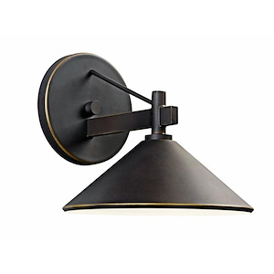 Brown Lee Lane - 1 light Outdoor Wall Bracket - 8 inches wide - 1230319