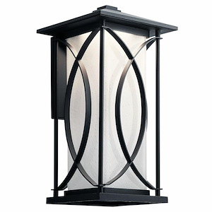 Lilac Hollow - 16W 1 LED Large Outdoor Wall Lantern - with Transitional inspirations - 18.25 inches tall by 9.5 inches wide - 1230521