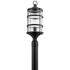 Bartlet Place - 1 light Outdoor Post Lantern - with Coastal inspirations - 22.5 inches tall by 9 inches wide