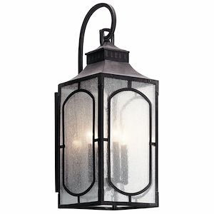 Lansdown Maltings - 4 light Large Outdoor Wall Lantern - with Traditional inspirations - 27.25 inches tall by 9.5 inches wide