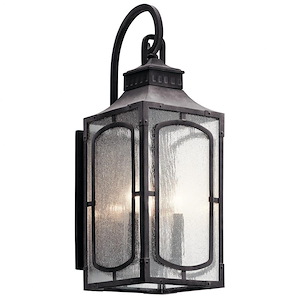 Lansdown Maltings - 3 light Medium Outdoor Wall Lantern - with Traditional inspirations - 23 inches tall by 8 inches wide