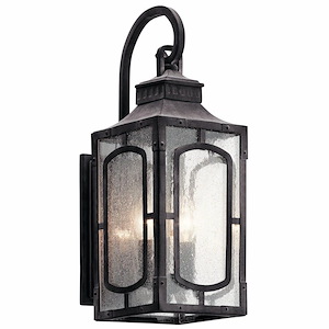 Lansdown Maltings - 2 light Small Outdoor Wall Lantern - with Traditional inspirations - 18.75 inches tall by 6.5 inches wide - 1230452