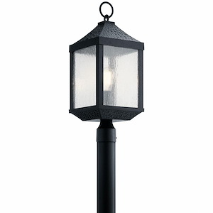 Oakfield Fields - 1 light Outdoor Post Lantern - 23.25 inches tall by 9 inches wide - 1230576