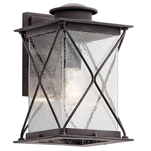 Glendyne Way-1 light Medium Outdoor Wall Lantern-with Lodge/Country/Rustic inspirations-12.75 inches tall by 8 inches wide - 1230127