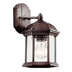 Furze Green - 1 Light Outdoor Small Wall Lantern - with Traditional inspirations - 10.25 inches tall by 6.25 inches wide - 1229495