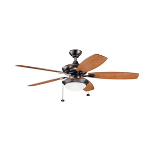Chambers Royd - Ceiling Fan with Light Kit - with Transitional inspirations - 17 inches tall by 51.75 inches wide