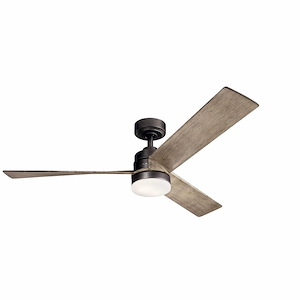 Spofforth Hill - Ceiling Fan with Light Kit - 14.5 inches tall by 52 inches wide