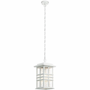 Crossley Ridgeway-1 light Outdoor Hanging Lantern-with Arts and Crafts/Mission inspirations-18 inches tall by 9.5 inches wide