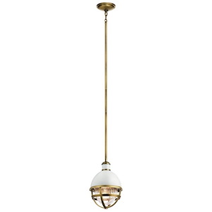 Newtown Wharf - 1 Light Mini Pendant In Coastal Style-12.5 Inches Tall and 8 Inches Wide - 1280593