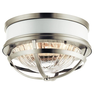 Newtown Wharf - 2 light Flush Mount - 7.75 inches tall by 12 inches wide - 1230971