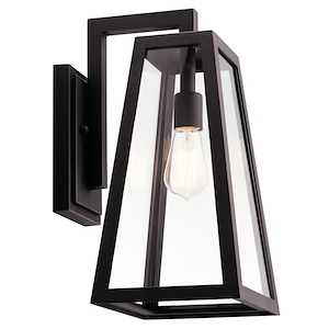 Oakdene Newydd-1 light Large Outdoor Wall Lantern-with Lodge/Country/Rustic inspirations-16.75 inches tall by 9.5 inches wide