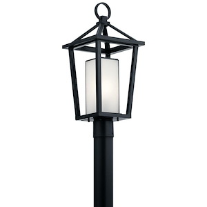 Oakfield Alley - 1 light Outdoor Post Lantern - with Transitional inspirations - 21.75 inches tall by 9.5 inches wide - 1231106