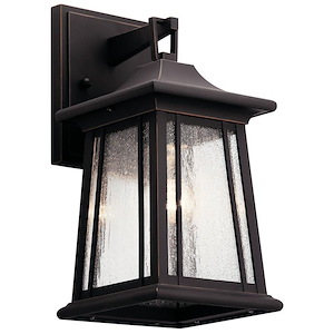 Lindisfarne Market - 1 light Small Outdoor Wall Lantern - 12.5 inches tall by 6 inches wide - 1230978