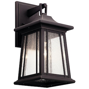 Lindisfarne Market - 1 light Medium Outdoor Wall Lantern - 16.5 inches tall by 8 inches wide
