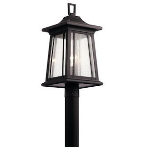 Lindisfarne Market - 1 light Outdoor Post Lantern - 21.5 inches tall by 10 inches wide