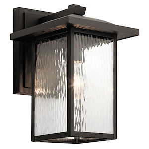 Thirlmere Acre - 1 light Medium Outdoor Wall Lantern - with Transitional inspirations - 13.25 inches tall by 8.5 inches wide - 1230408