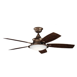 Argyll Links - Ceiling Fan with Light Kit - with Transitional inspirations - 16.25 inches tall by 52 inches wide