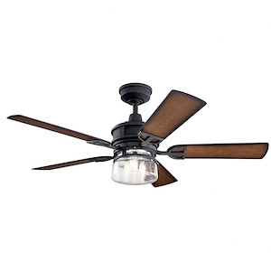 Auckland Orchard - Ceiling Fan with Light Kit - with Transitional inspirations - 19 inches tall by 52 inches wide