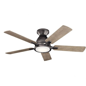 St Lawrence Covert - Ceiling Fan with Light Kit - with Contemporary inspirations - 10.25 inches tall by 44 inches wide