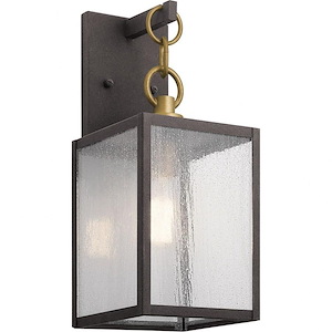 Richard Hawthorns-1 light Small Outdoor Wall Lantern-with Lodge/Country/Rustic inspirations-12 inches tall by 5 inches wide - 1231331