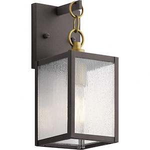 Richard Hawthorns-1 light Medium Outdoor Wall Lantern-with Lodge/Country/Rustic inspirations-16.75 inches tall by 7 inches wide