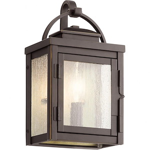 Bellyeoman Road - 1 light Small Outdoor Wall Lantern - with Traditional inspirations - 11 inches tall by 6.25 inches wide