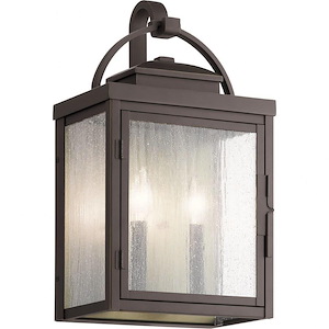 Bellyeoman Road - 2 light X-Large Outdoor Wall Lantern - with Traditional inspirations - 18.25 inches tall by 10.25 inches wide - 1231171