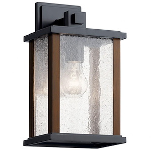 Mowbray Elms-1 light Medium Outdoor Wall Lantern-with Lodge/Country/Rustic inspirations-12.75 inches tall by 7.5 inches wide - 1231438