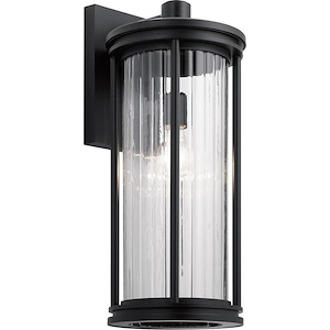 Ridgeway Bank - 1 light Large Outdoor Wall Lantern - with Transitional inspirations - 20 inches tall by 8.25 inches wide