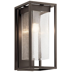 Sandison Street - 1 Light Large Outdoor Wall Mount - with Transitional inspirations - 18.75 inches tall by 9 inches wide