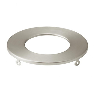 Ceiling Clear - Round Slim Downlight Trim - with Utilitarian inspirations - 0.5 inches tall by 4.25 inches wide - 1231276