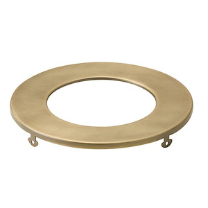 Direct to Ceiling - Round Slim Downlight Trim - with Utilitarian inspirations - 0.5 inches tall by 5 inches wide - 1086861