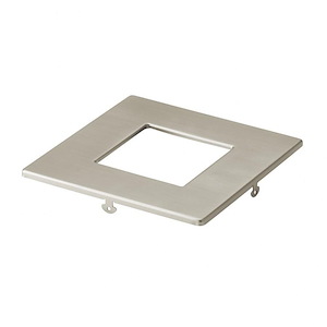 Ceiling Clear - Square Slim Downlight Trim - with Utilitarian inspirations - 0.5 inches tall by 5 inches wide - 1231283