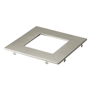 Ceiling Clear - Square Slim Downlight Trim - with Utilitarian inspirations - 0.5 inches tall by 7 inches wide - 1231284