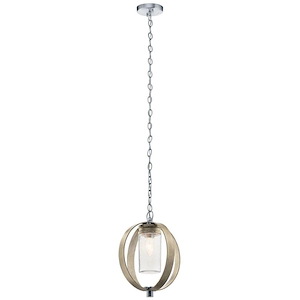 Victory Square-1 Light Outdoor Hanging Pendant-with Lodge/Country/Rustic inspirations-15 inches tall by 12 inches wide