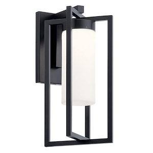 Holme Ride - 1 LED Outdoor Small Wall Mount In Contemporary Style-14 Inches Tall and 7 Inches Wide