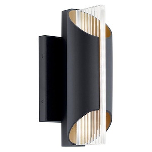 Moorpark Place - 9.2W LED Outdoor Small Wall Mount In Contemporary Style-12 Inches Tall and 4.75 Inches Wide - 1280648
