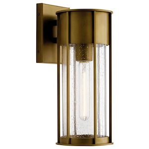 The Hidage - 1 Light Outdoor Medium Wall Mount In Transitional Style-14.75 Inches Tall and 6 Inches Wide