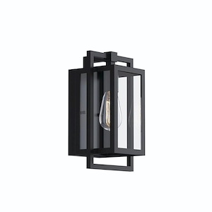 Higham Willows - 1 Light Outdoor Small Wall Mount In Transitional Style-11.75 Inches Tall and 7 Inches Wide